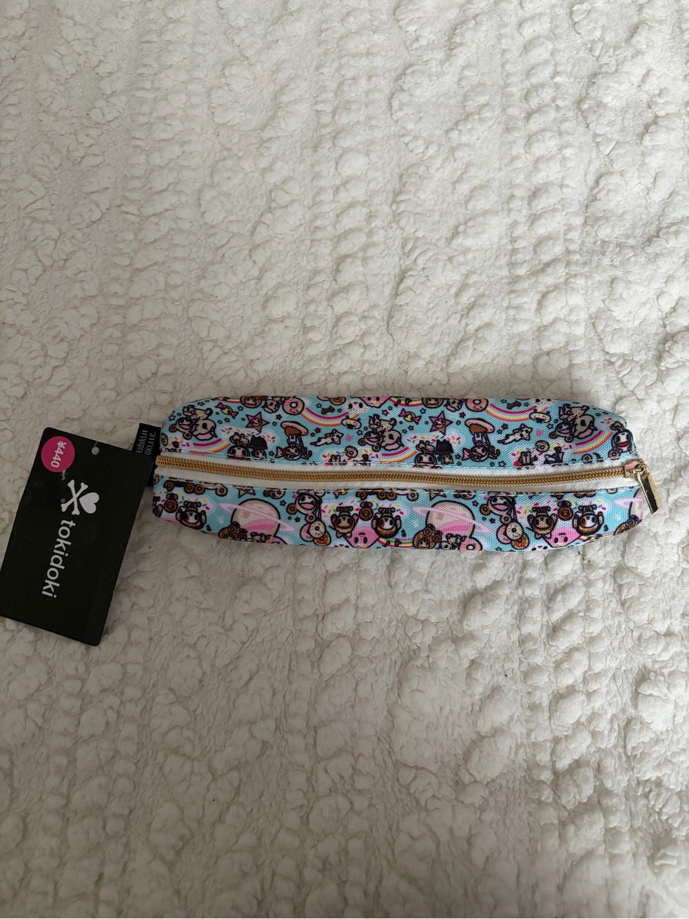 Tokidoki Light Blue Character Zip Pouch